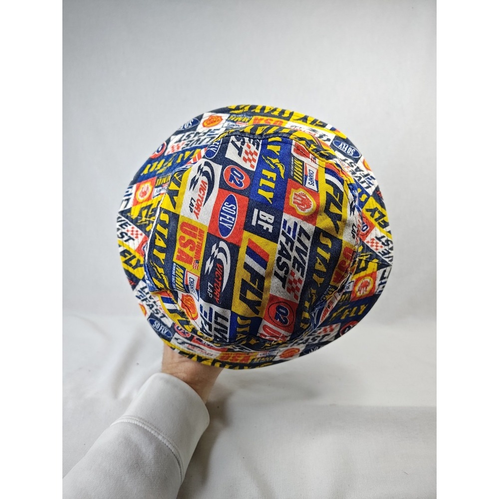 Born Fly Originals Men's Cap Multicolor Car Racing Theme Bucket Hat L/XL - Picture 5 of 9